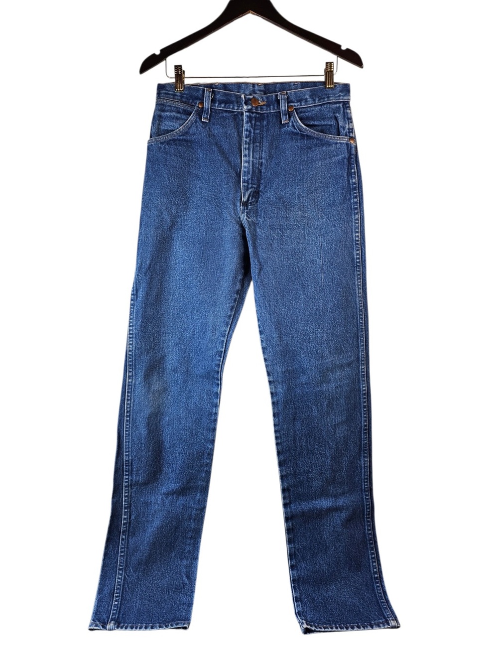 Wrangler 13MWZ Mens Original Fit Cowboy Cut Medium Wash Blue Denim Jeans 32x36